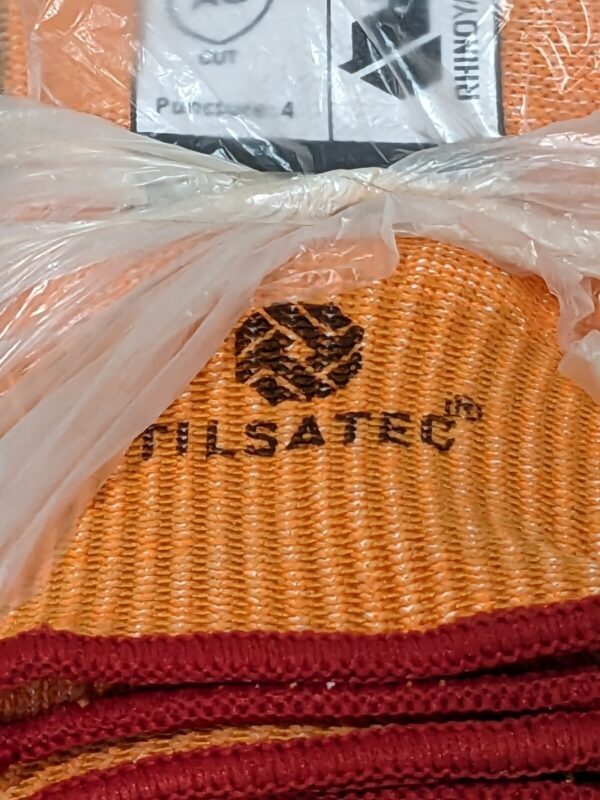 TILSATEC Hi-Vis Cut Res. Coated Glove, A8 Cut, Sz 9 1 Dozen TTP065PU-090