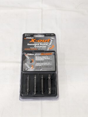 ALDEN Bolt & Screw Extractor: 4 Pc 8440P