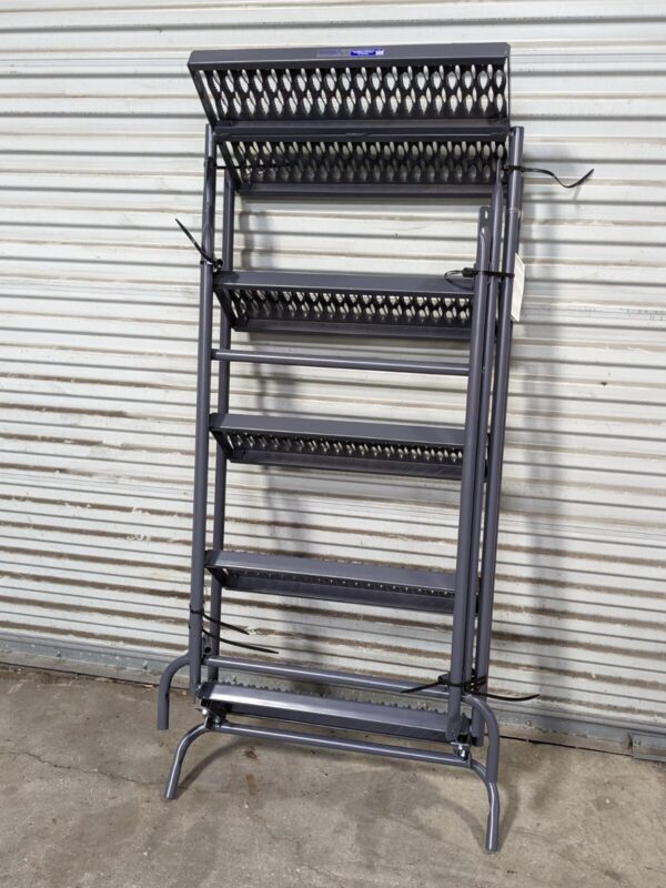 Ballymore Steel Rolling Ladder w/ Hand Rail 5-Step 83" Height FSH526G