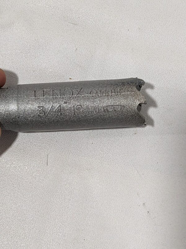 LENOX Hole Saw: 3/4" Saw Dia, 1-1/2" Cut Depth LXAH334