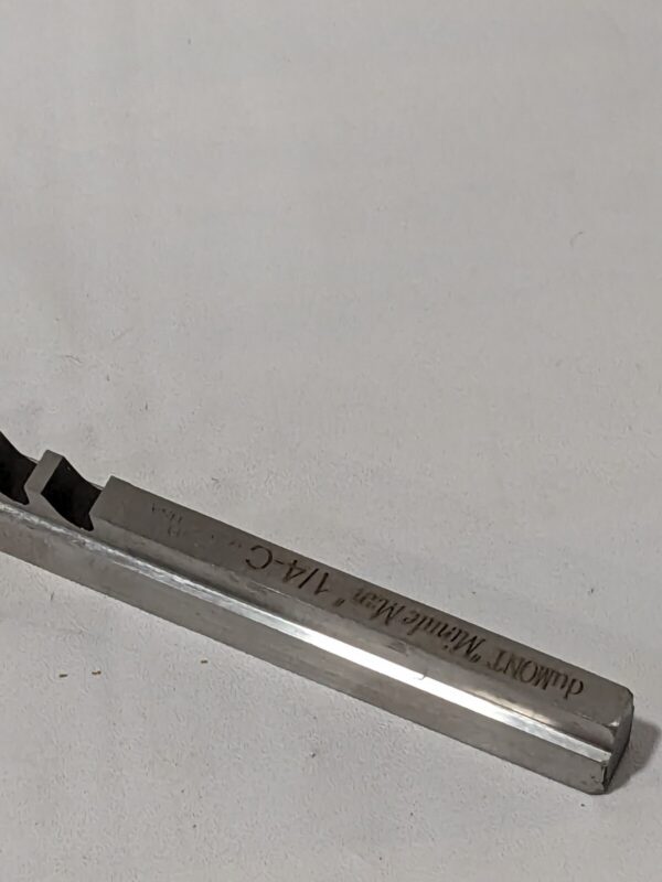 Dumont Keyway Broach: Style C, High Speed Steel, 1/4" Wide 22209