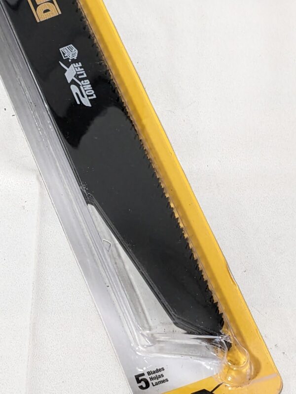DEWALT Reciprocating Saw Blade: 9" Long, High Speed Steel Pack of 5 DWA4169