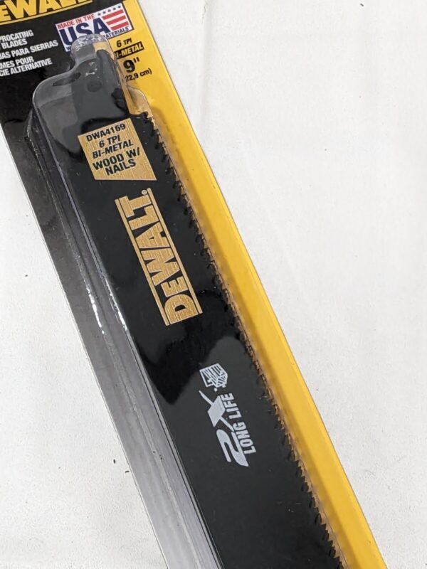 DEWALT Reciprocating Saw Blade: 9" Long, High Speed Steel Pack of 5 DWA4169