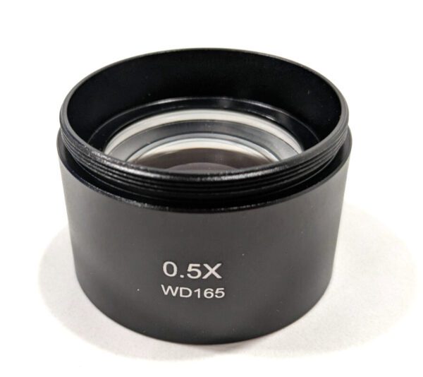 AmScope 0.5X Barlow Lens For SM Series Stereo Microscopes 48mm SM05-V203