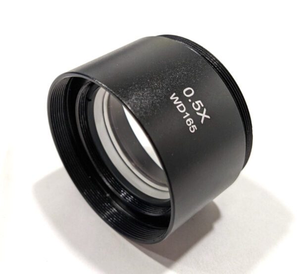 AmScope 0.5X Barlow Lens For SM Series Stereo Microscopes 48mm SM05-V203