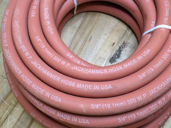 Jackhammer Hose w/ Universal Coupled Ends 50 Ft. x 3/4 In. 300 PSI Max