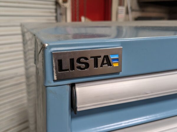 Lista 12 Drawer Modular Storage Cabinet 59 x 28 x 28 Steel Blue SCRATCH N DENT