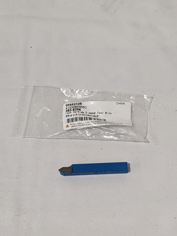 Single Point Tool Bit: ER-4, 1/4" Shank Width, 1/4" Shank Height 383-6206