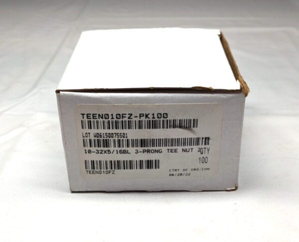 #10-32 Zinc-Plated 3 Prong Tee Nut *BOX OF 100* TNUTFI-100-100BX