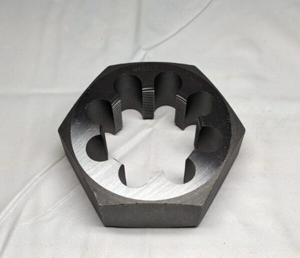 Hex Rethreading Die M48x1.5 Right Hand Carbon Steel 364-0482