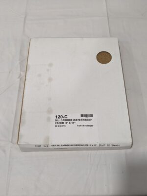 Sanding Sheet: 120 Grit, Silicon Carbide Fine Grade, C-Weighted Qty 50 75891200