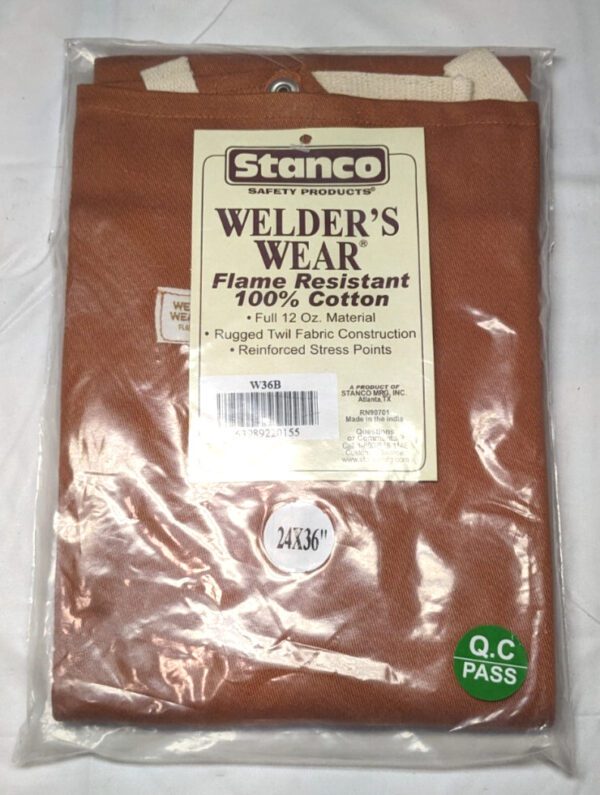 Stanco Disposable Bib Apron Flame-Resistant Protection Brown *Qty 3* W36B