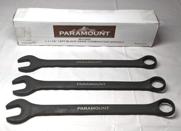 Paramount 1-1/16" Combination Wrench 12 Point Black Oxide *QTY 3* 022-1-116-BF