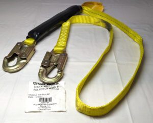 PRO-SAFE 6' Long Shock Absorbing Lanyard Locking Snap Hook PS-SA-LN2