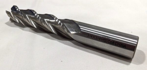 MHC Square End Mill Cobalt 3/4" Dia 3" LOC 4 Flute 723-3313