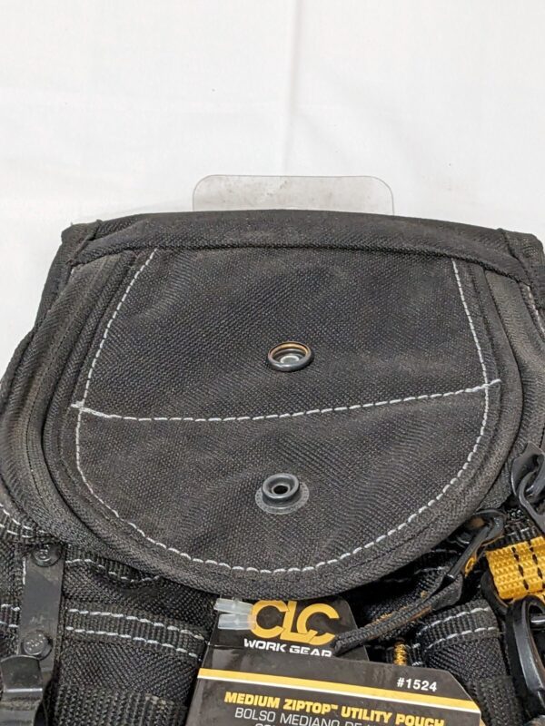 CLC Zippered Pouch: 11 Pockets, Polyester, Black 1524