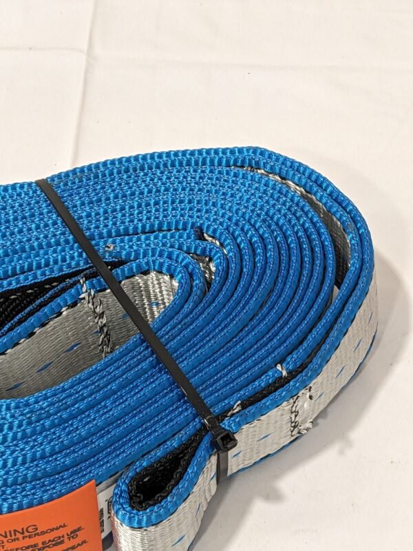 LIFT-ALL Tow Strap: 20' Long, 2" Wide Polyester TS2-80220T