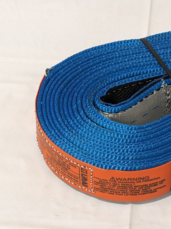 LIFT-ALL Tow Strap: 20' Long, 2" Wide Polyester TS2-80220T
