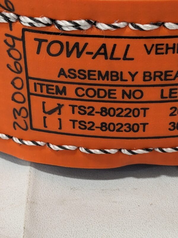 LIFT-ALL Tow Strap: 20' Long, 2" Wide Polyester TS2-80220T
