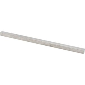 Undersized Key Stock 1/2" High, 1/2" Wide, 12" Long, 18-8 Stainless Steel KP1915