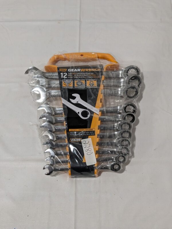 GEARWRENCH Combination Wrench Set: 11 Pc, 8 mm - 19 mm 9412 INCOMPLETE