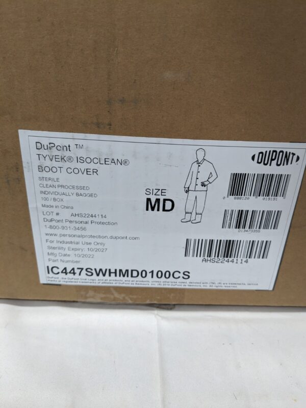 Dupont Cleanroom Boot Covers - Sz Med Qty 100 IC447SWHMD0100CS