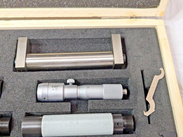 Fowler Mechanical Inside Micrometer Set 4-80" Range 0.001" Grad 52-243-480-1