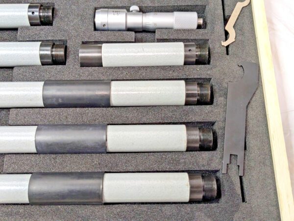 Fowler Mechanical Inside Micrometer Set 4-80" Range 0.001" Grad 52-243-480-1