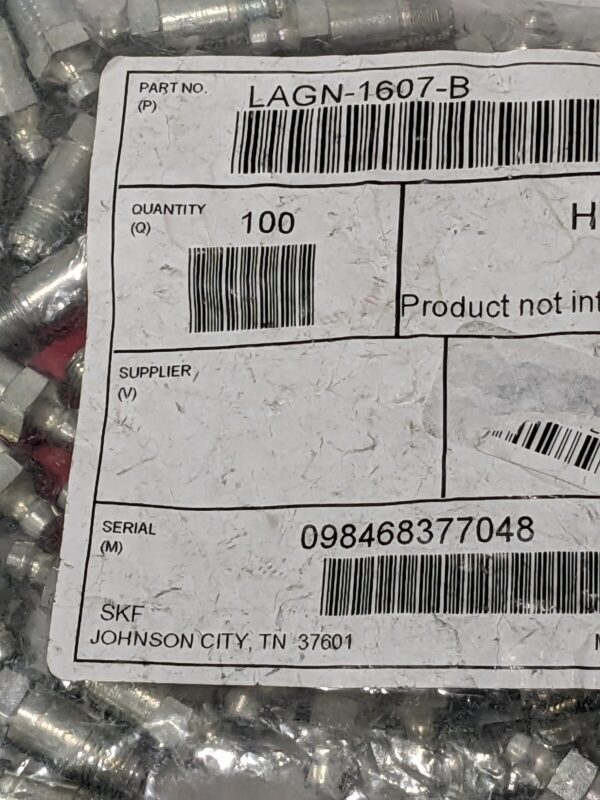 Alemite 1/8 PTF Straight Fittings 1-1/4 OAL Qty 100 1607-B