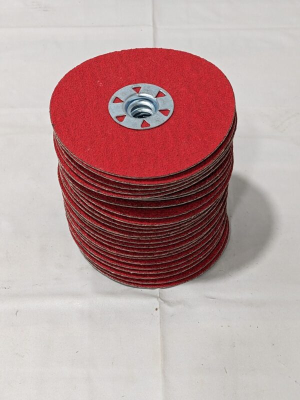 VSM Fiber Disc: 4-1/2" Disc Dia, 5/8" Hole, Arbor Hole, 50G Box of 25 149248