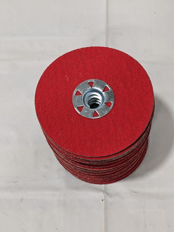 VSM Fiber Disc: 4-1/2" Disc Dia, 5/8" Hole, Arbor Hole, 50G Box of 25 149248