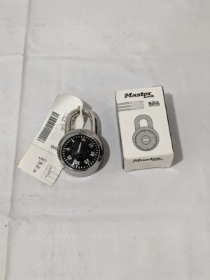 MASTER LOCK Combination Lock: Steel, 1-7/8" Wide 1500KA-083412
