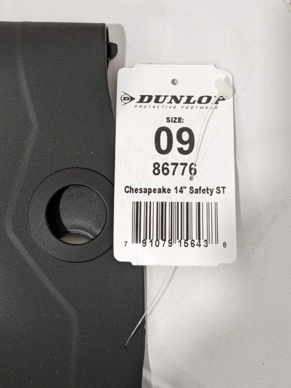 Dunlop Work Boot: Size 9, 14" High, PVC, Steel Toe 1 Pair 86776.9