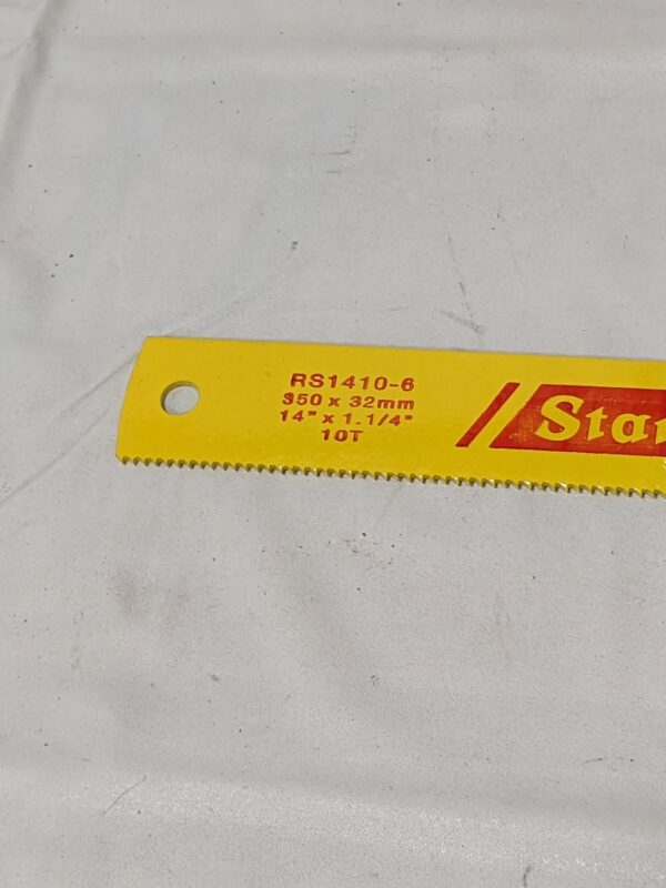 STARRETT 14" 10 TPI High Speed Steel Power Hacksaw Blade RS1410-6