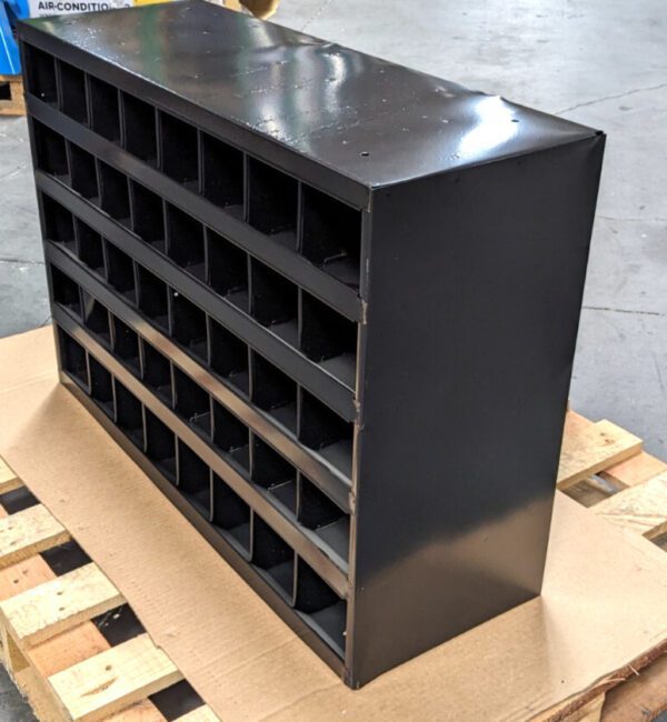 Durham 40 Bin Open Shelving Unit Gloss Black 33W x 12D x 24H 359-08-D985