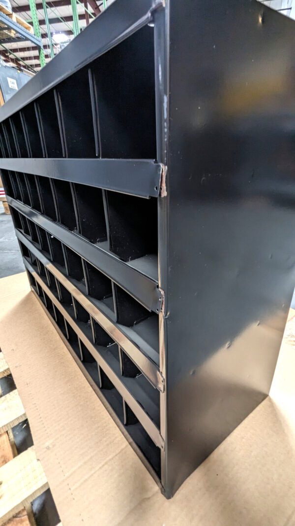 Durham 40 Bin Open Shelving Unit Gloss Black 33W x 12D x 24H 359-08-D985