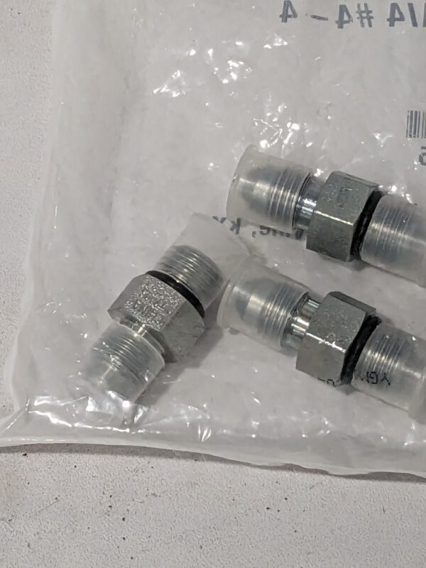 Steel Flared Tube Connector: 1/4" X 1/4" #4-4 Bag of 4 10537
