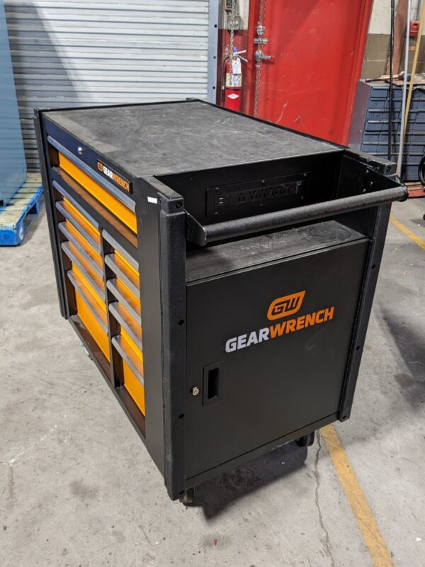 Gearwrench Mobile Work Station Tool Box Storage Cabinet 11 Drawer 83169 Used