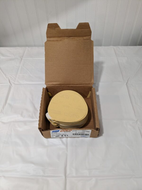NORTON 5" Dia PSA Disc: 150 Grit, Aluminum Oxide Qty 97 66261038760