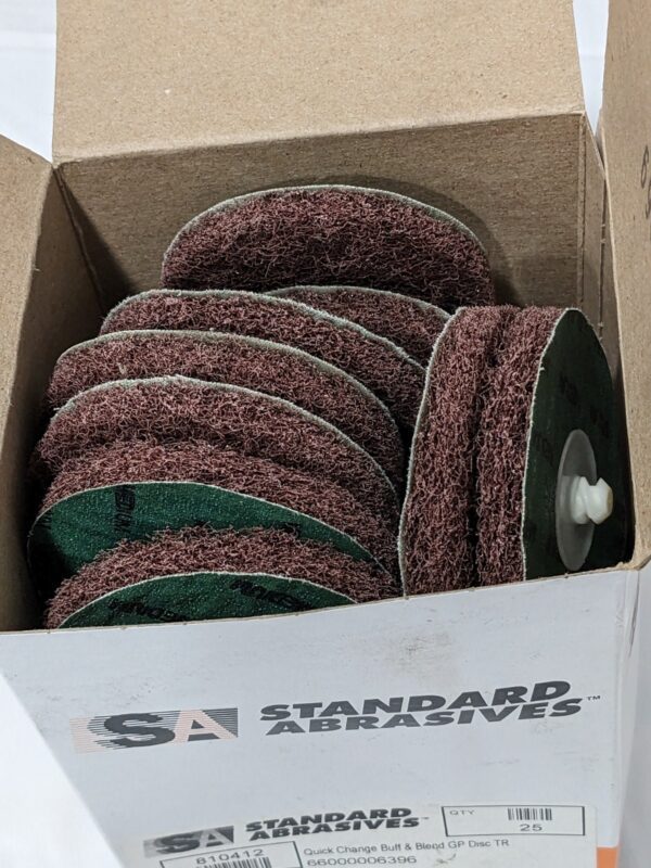 Standard Abrasives Quick Change TR Buff and Blend GP Disc 3" Qty 25 810412