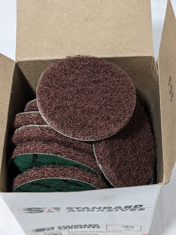 Standard Abrasives Quick Change TR Buff and Blend GP Disc 3" Qty 25 810412
