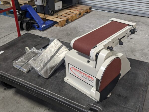 Rockford Combination Sander w/ Stand 48" x 6" Belt / 10" Disc 1 HP 115v SB-611P