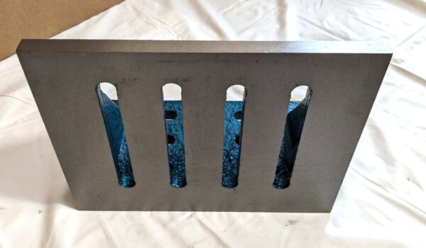 Webbed Angle Plate 10" W x 6" D x 8" H Partially Machined Cast Iron 418-4545