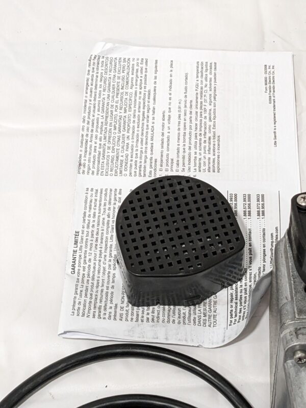 Little Giant Submersible Pump 1.7 Amp Rating Alum. Housing 502020 PARTS/REPAIR