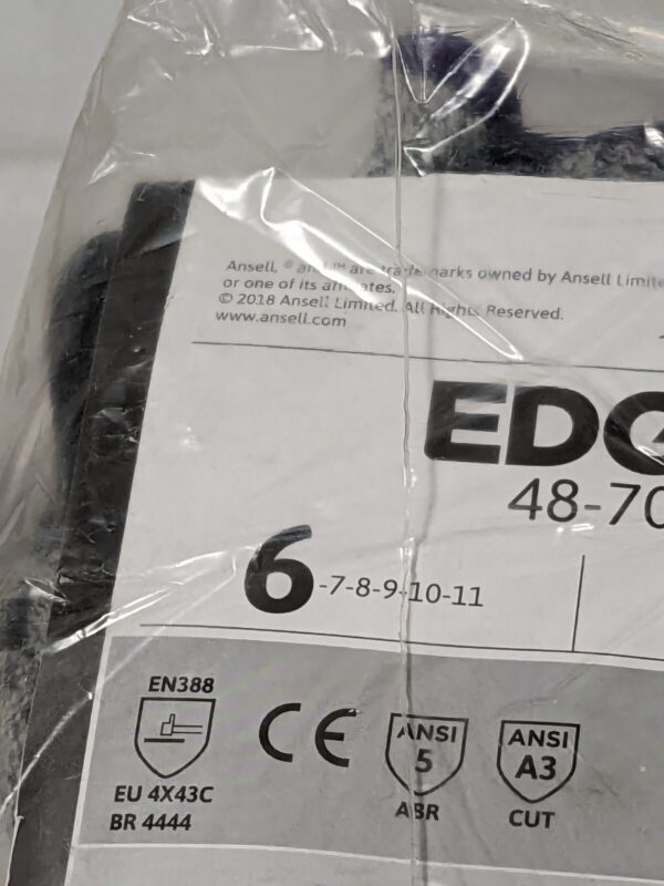 Ansell Edge Cut and Abrasion-Resistant Gloves Sz 6 Qty 12 48-706-6