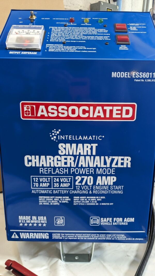 ASSOCIATED EQUIPMENT Automatic Charger / Battery Maintainer 12 & 24VDC ESS6011