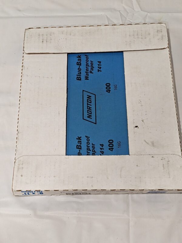 NORTON 9" X 11" Sanding Sheet: 400 Grit, Silicon Carbide Qty 50 66261139362
