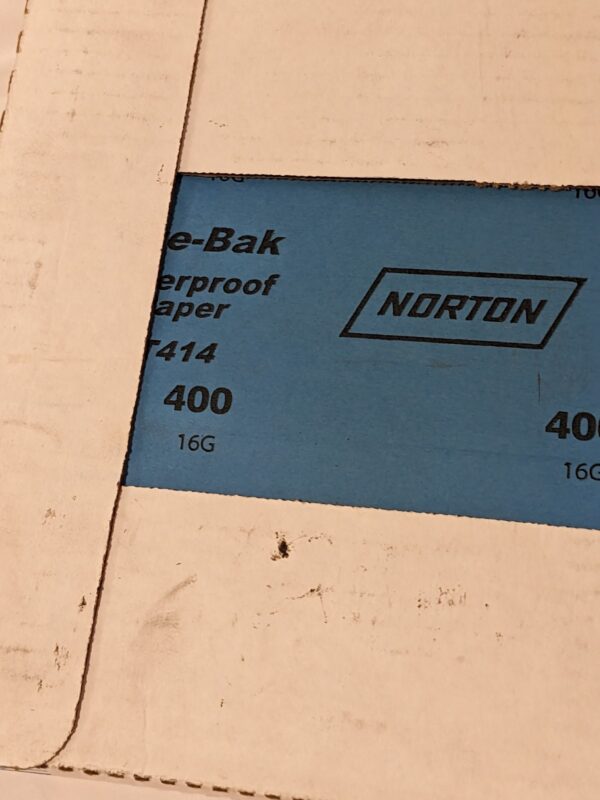 NORTON 9" X 11" Sanding Sheet: 400 Grit, Silicon Carbide Qty 50 66261139362