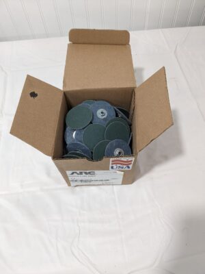 Arc Quick-Change Disc: S-Lock, 2" Dia, 120 Grit, Zirconia Alumina Qty 100 319038