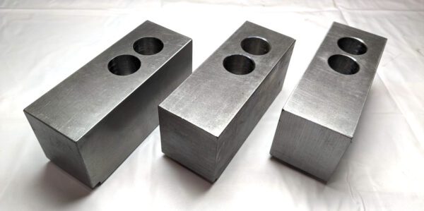 H & R MANUFACTURING Lathe Chuck Soft Jaws 5-1/4" OAL Serrated Steel HR112-2.5